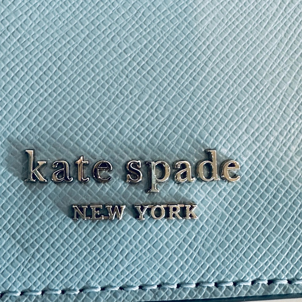 Kate Spade Blue Spencer Slim Crossbody Bag & Matching Wallet, New Without Tags - Picture 9 of 12